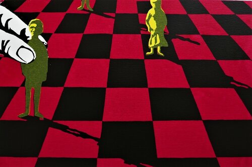 Pawns—Red de Lin Onus, Impresión a la venta en Singulart