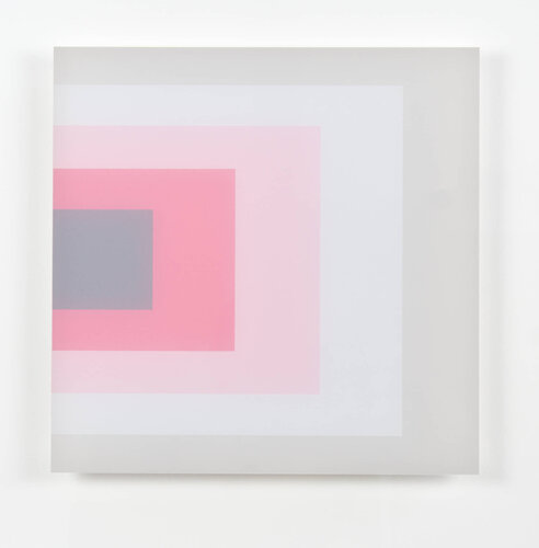 An Exploration of the Square using the Colours of a Galah #4 van Clayton Tremlett, Afdruk te koop op Singulart