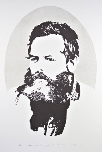 Self Portrait as the Bushranger Harry Power von Clayton Tremlett, Druck kaufen auf Singulart