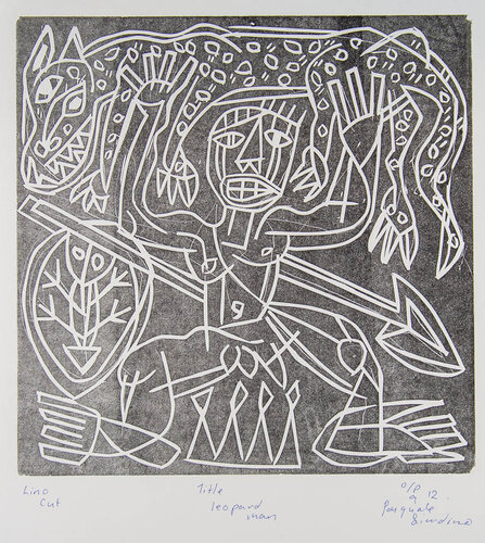 Leapard Man by Pasquale Giardino, Print for Sale on Singulart