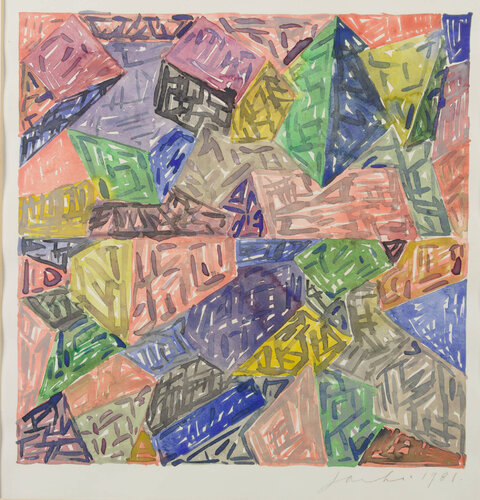 Still Life - Cityscape par Robert Jacks, Œuvre sur papier en vente sur Singulart