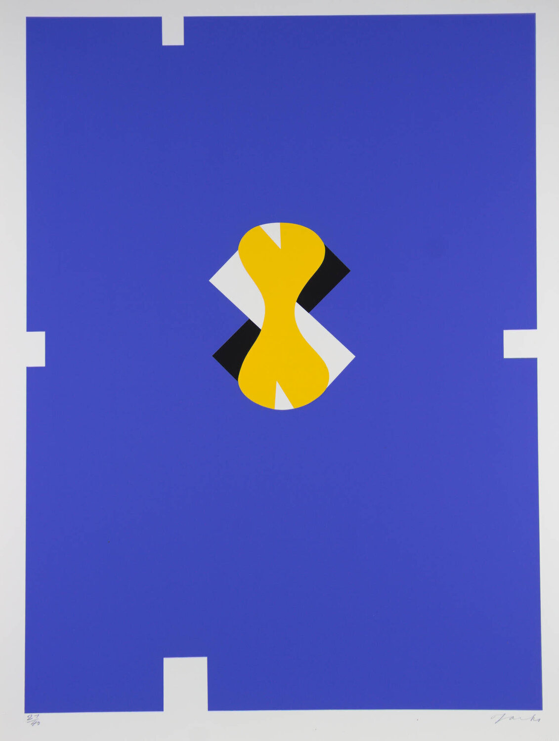 Harlequin Blue Ground Robert Jacks Stampa in vendita
