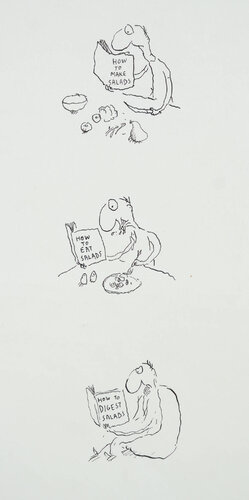 How to Make Salads par Michael Leunig, Œuvre sur papier en vente sur Singulart