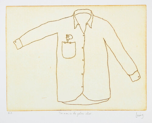 The Man in the Yellow Shirt by Michael Leunig, Print for Sale on Singulart