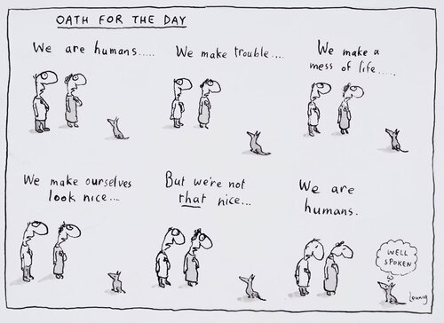 OATH FOR THE DAY von Michael Leunig, Werk auf Papier kaufen auf Singulart