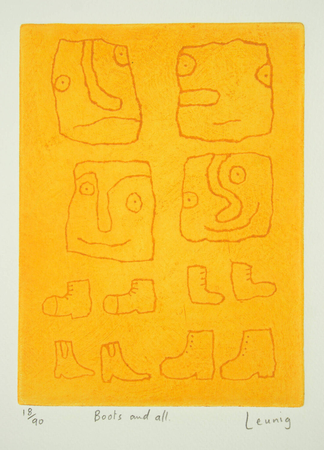 Boots and All Michael Leunig Stampa in vendita