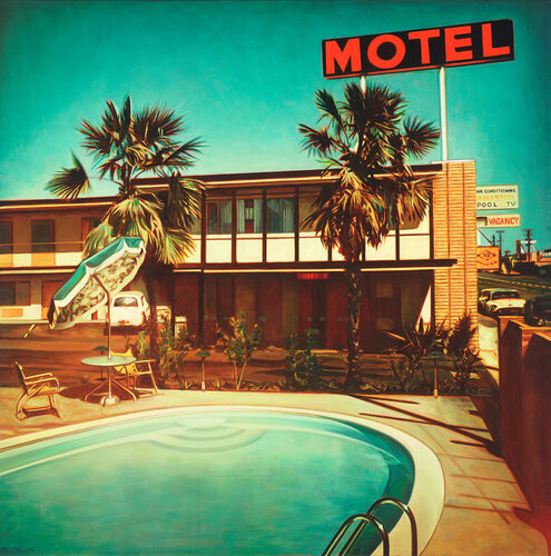 Motel Pool Vacancy von Steve Rosendale, Druck kaufen auf Singulart