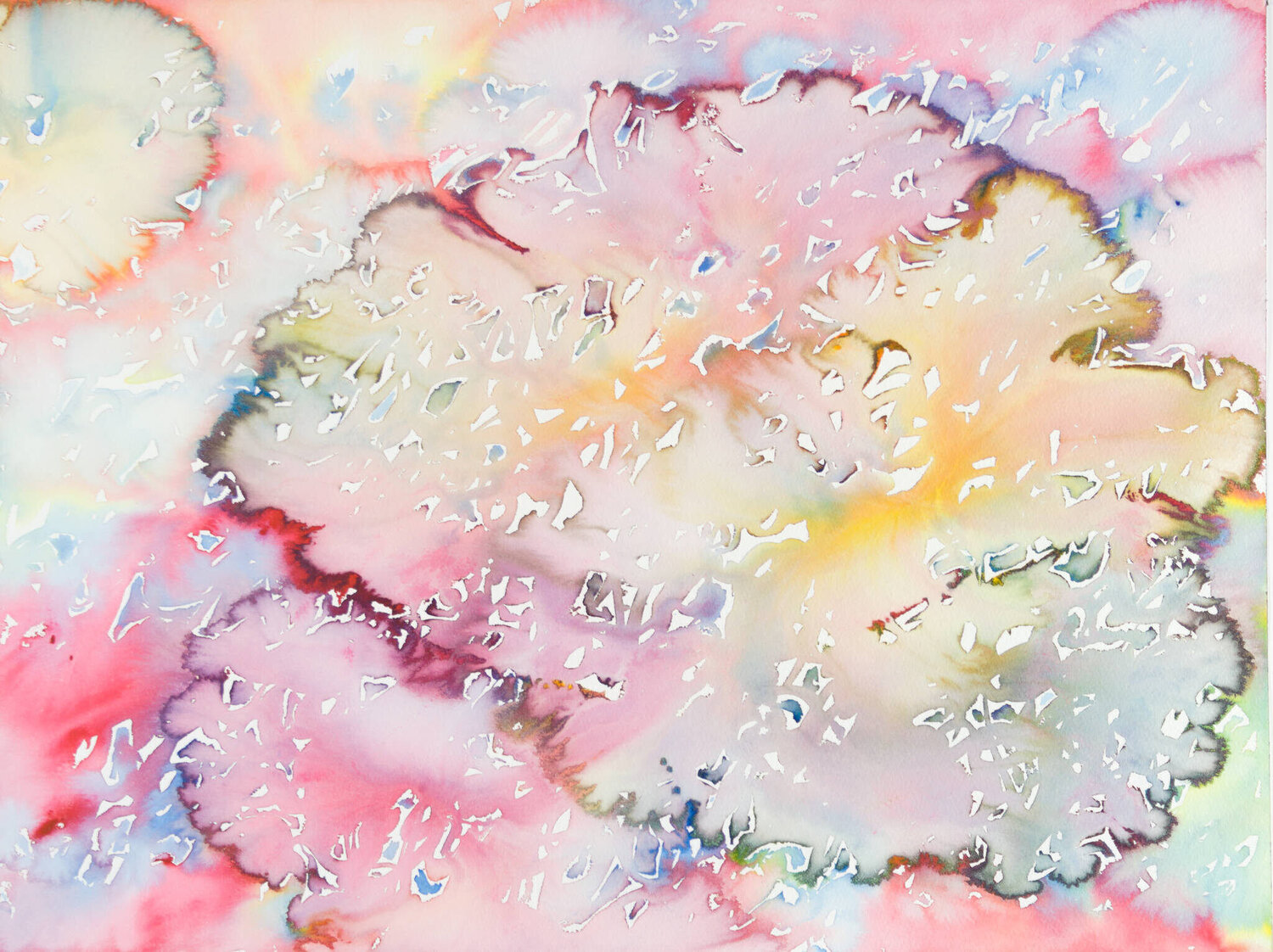 Untitled (Rainbow) Paula Dawson Opera su carta in vendita