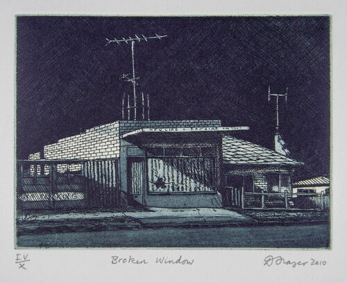 Broken Window van David Frazer, Afdruk te koop op Singulart