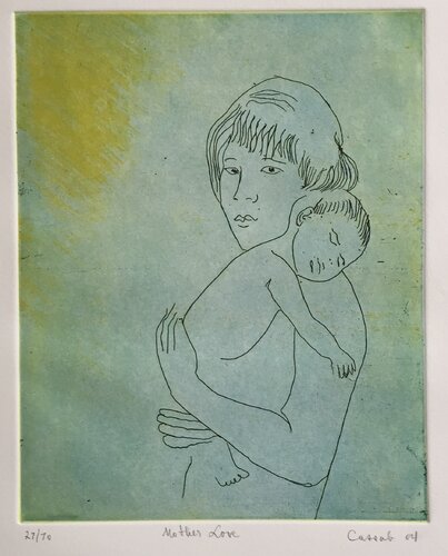 Mother's Love von Judy Cassab, Druck kaufen auf Singulart