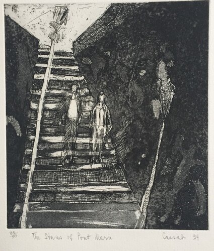 The Stairs of Pont Marie by Judy Cassab, Print for Sale on Singulart