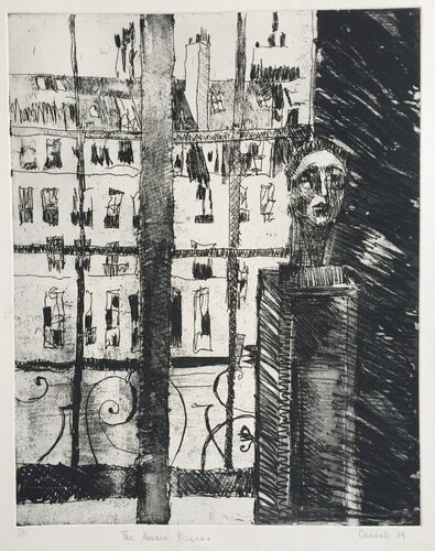 The Musee Picasso von Judy Cassab, Druck kaufen auf Singulart