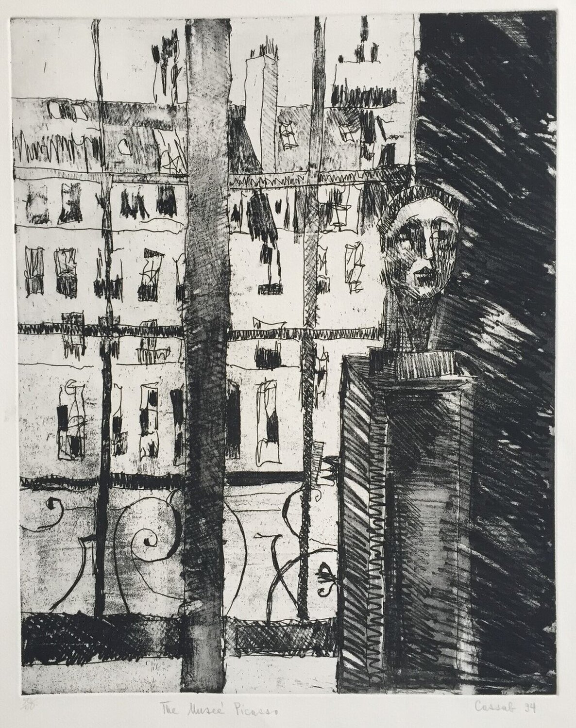 The Musee Picasso Judy Cassab Stampa in vendita