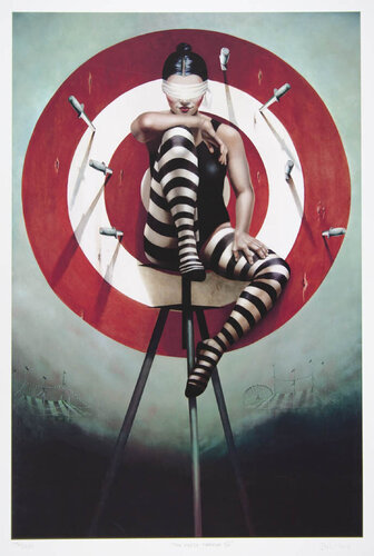 The Knife Thrower III by Gill Del-Mace, Print for Sale on Singulart