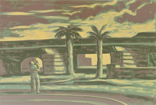 Study for 'The Bridge' by Rick Amor, 회화 for Sale on Singulart