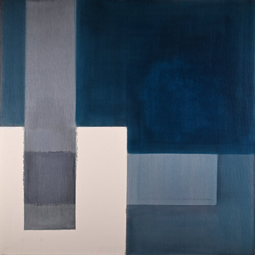 Blue square von Grégoire Bellwald, Malerei kaufen auf Singulart