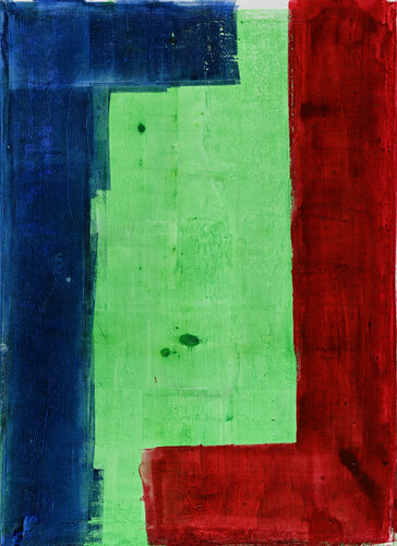 Bleu and red typology 2 di Grégoire Bellwald, Pittura in vendita su Singulart