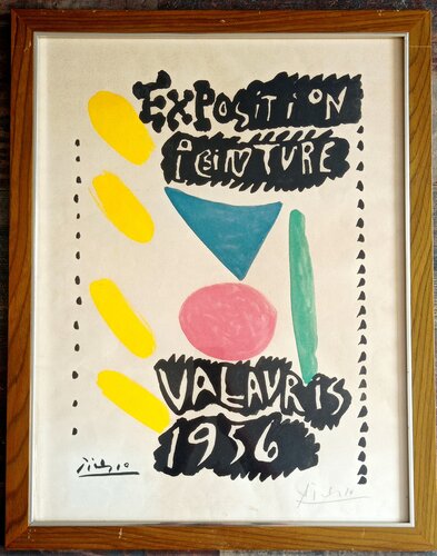 Rare Hand-Signed Original Lithograph in colors, Vallauris 1956 van Pablo Picasso, Werk op papier te koop op Singulart