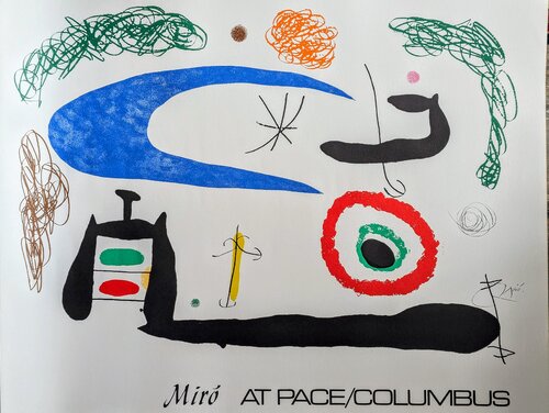 Original Signed Lithograph - Sleeping Under The Moon, 1976 by Joan Miró, Work on Paper for Sale on Singulart