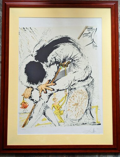 Original Hand-Signed  Lthograph in colors - Hidalgo Metamorphosis, 1964 par Salvador Dalí, Œuvre sur papier en vente sur Singulart