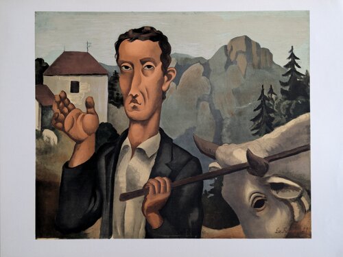 Le Bouvier, Original Lithograph in colors, 1968 di Roger de la Fresnaye, Opera su carta in vendita su Singulart