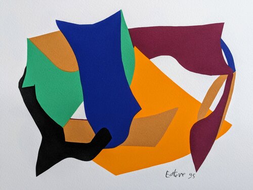 Abstraction - Original Signed Serigraphy in colors, 1995 von Maurice Estève, Werk auf Papier kaufen auf Singulart