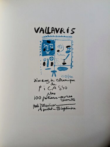 Original Color Lithograph - Vallauris exhibition, 1959 van Pablo Picasso, Werk op papier te koop op Singulart