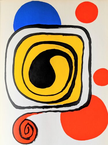 Abstraction in Colors I - Original lithograph in colors, 1971 van Alexander Calder, Werk op papier te koop op Singulart