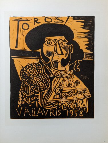 Original Color Lithograph - Toros at Vallauris, 1959 van Pablo Picasso, Werk op papier te koop op Singulart