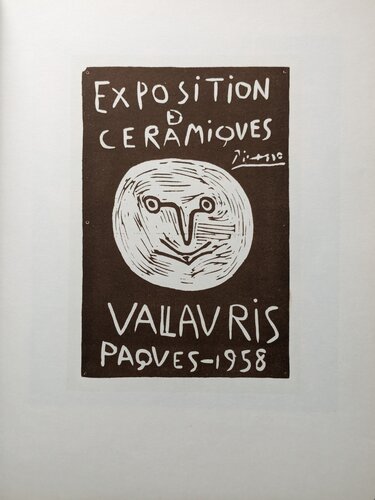 Original Color Lithograph - Vallauris exhibition, 1959 van Pablo Picasso, Werk op papier te koop op Singulart