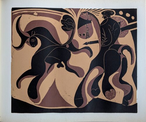 Original Linocut - After the Sting - 1962 van Pablo Picasso, Werk op papier te koop op Singulart