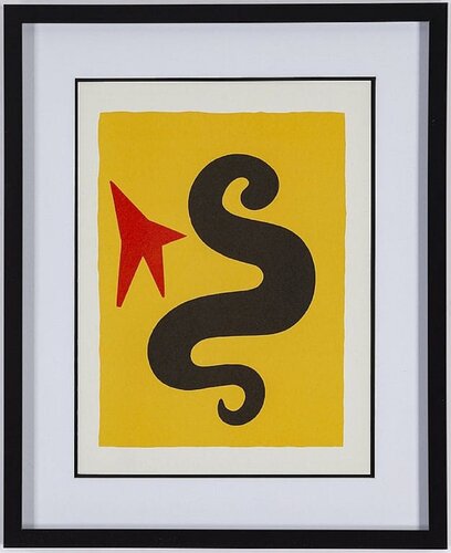 Abstraction in Three Colors - Original Lithograph, 1971 by Bram van Velde, Work on Paper for Sale on Singulart