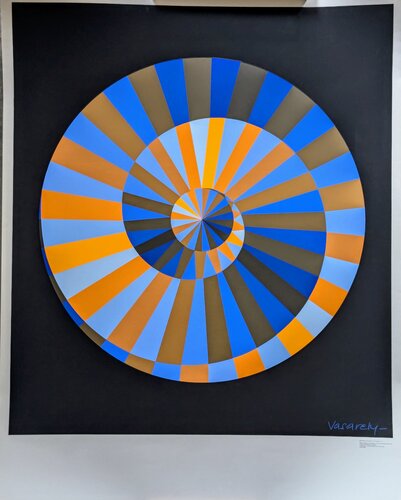 Victor Vasarely (1906-1997) - Olympia, 1971-Large signed silkscreen di Victor Vasarely, Opera su carta in vendita su Singulart