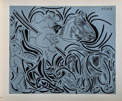 The Broken Spear - Original Linocut, 1962 di Pablo Picasso, Opera su carta in vendita su Singulart