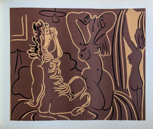 Nudes - Original Linocut, 1962 von Pablo Picasso, Werk auf Papier kaufen auf Singulart