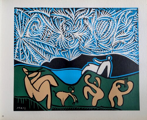 Original Linocut - Bacchanale, 1962 by Pablo Picasso, Work on Paper for Sale on Singulart