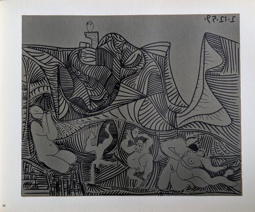 Original Linocut - Bacchanale,  1962 by Pablo Picasso, Work on Paper for Sale on Singulart
