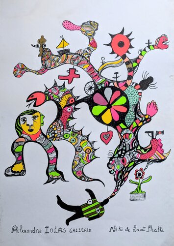 Machine a Rever, 1970 - Large signed lithograph in colors by Niki de Saint Phalle, Work on Paper for Sale on Singulart