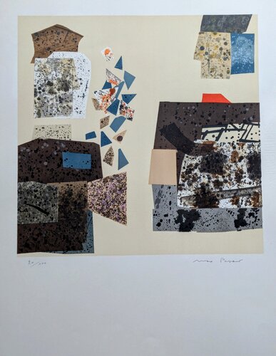 Cutting - Hand-Signed Lithograph in colors, 1966 di Max Papart, Opera su carta in vendita su Singulart