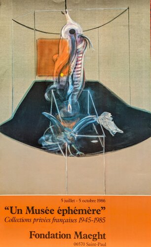 Original vintage poster - Meat carcass and bird of prey, 1986 by Francis Bacon, Work on Paper for Sale on Singulart