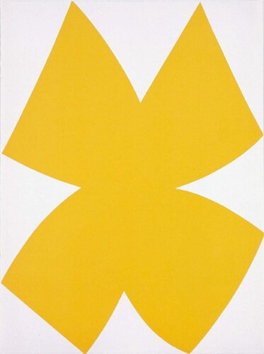 Abstraction in Yellow, Original lithograph in color, 1958 van Ellsworth Kelly, Werk op papier te koop op Singulart