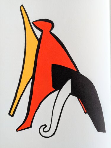 Abstraction IV - Original Lithograph in colors, 1963 by Alexander Calder, Work on Paper for Sale on Singulart