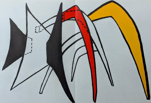 Abstraction I - Original Lithograph in colors, 1963 di Alexander Calder, Opera su carta in vendita su Singulart