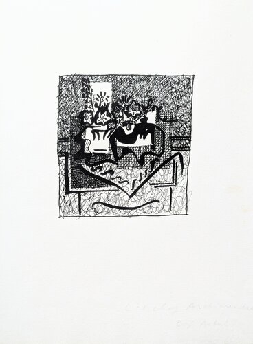 Rare Original Woodcut on vellum, Hélène Chez Archimède, 1955 par Pablo Picasso, Œuvre sur papier en vente sur Singulart
