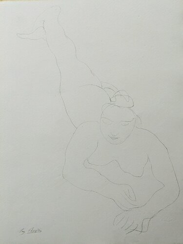 Original Lithograph in colors, Nude, 1902 von Auguste Rodin, Werk auf Papier kaufen auf Singulart