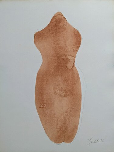 Original Lithograph in colors, Nude, 1902 von Auguste Rodin, Werk auf Papier kaufen auf Singulart