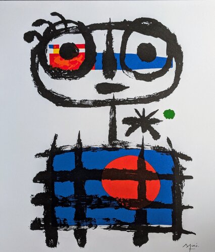 Sun Eater/Imaginary Boy - Signed Color Lithographic impression de Joan Miró, Obra en papel a la venta en Singulart
