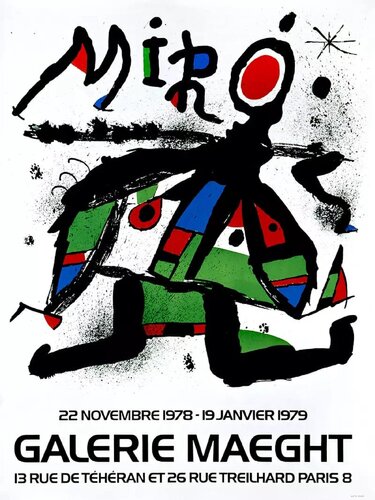 Original Lithograph in colors - Expo 1978 di Joan Miró, Opera su carta in vendita su Singulart
