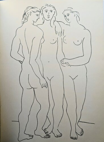 The Three Graces  -  Lithograph, 1962 by Pablo Picasso, Work on Paper for Sale on Singulart