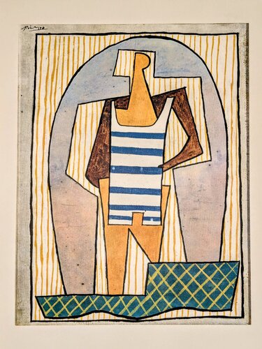 The Swimmer - Signed Color Lithograph, 1962 di Pablo Picasso, Opera su carta in vendita su Singulart